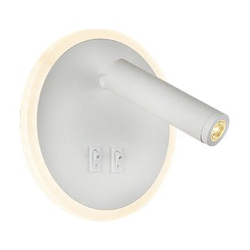 Eurolux Wall Light Metal Round 160mm White - image 01