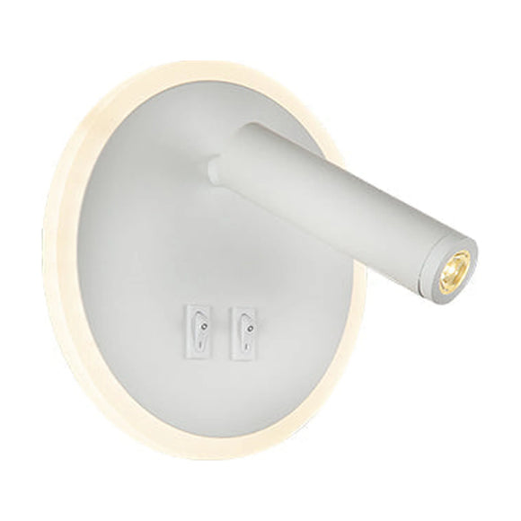 Eurolux Wall Light Metal Round 160mm White - image 01