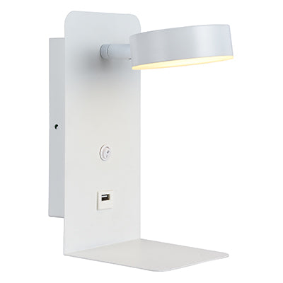 Eurolux Wall Light USB LED  120mm White in Electrical & Lighting,Lighting,Interior Lighting