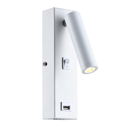 Eurolux Wall Light USB  50mm White in Electrical & Lighting,Lighting,Interior Lighting