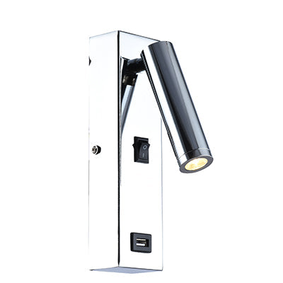 Eurolux Wall Light USB  50mm Chrome in Electrical & Lighting,Lighting,Interior Lighting