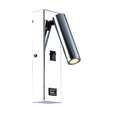 Eurolux Wall Light USB 50mm Chrome - image 01