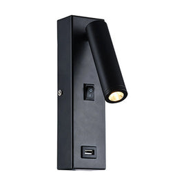 Eurolux Wall Light USB 50mm Black - image 01