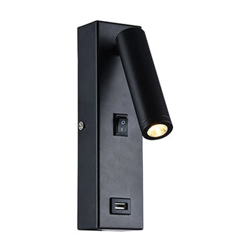 Eurolux Wall Light USB 50mm Black - image 01