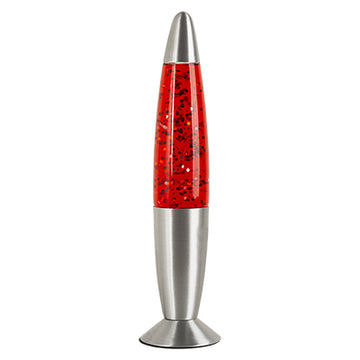 Eurolux Glitter Lamp with Silver Metal Cap & Base Red Water in Electrical & Lighting, Interior Lighting, Lighting