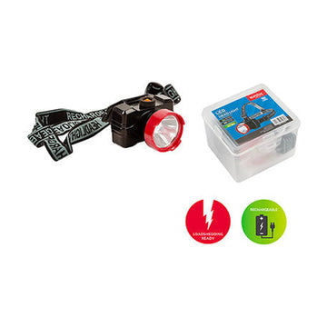 Eurolux Rechargeable Head Lamp 1w Black/Red - image 01