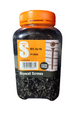 Safe Top Drywall Screws Course M3.5X16 P1500 Value Jar in Hardware Fasteners