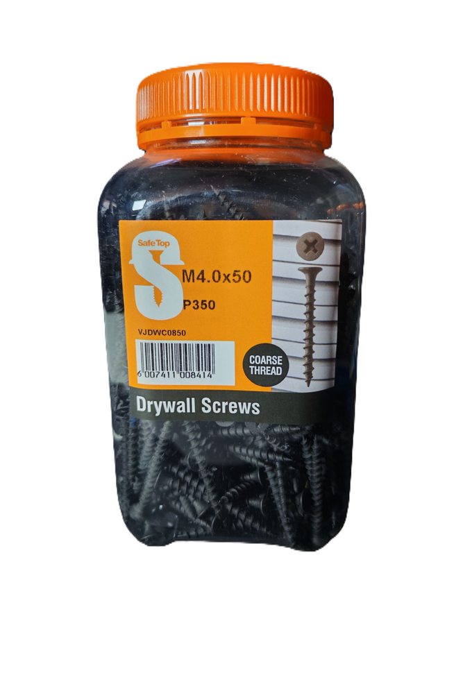 Safe Top Drywall Screws Course M4.0X50 P350 Value Jar in Hardware Fasteners