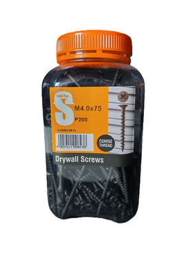 Safe Top Drywall Screws Course M4.0X75 P200 Value Jar in Hardware Fasteners