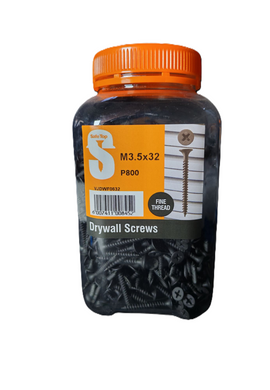 Safe Top Drywall Screws Fine M3.5X32 P800 Value Jar in Hardware Fasteners