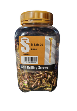 Safe Top Self Drill Screws M5.5X20 P450 Value Jar in Hardware Fasteners
