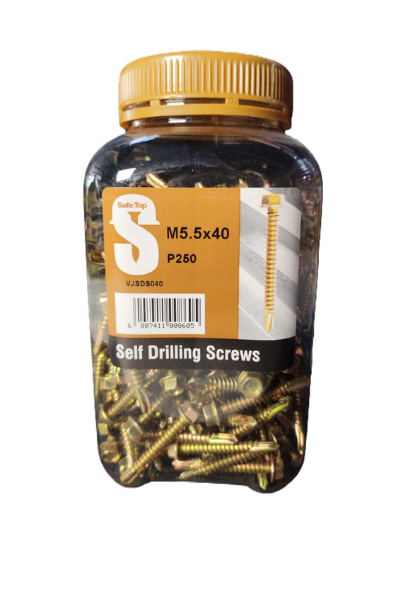 Safe Top Self Drill Screws M5.5X40 P250 Value Jar in Hardware Fasteners