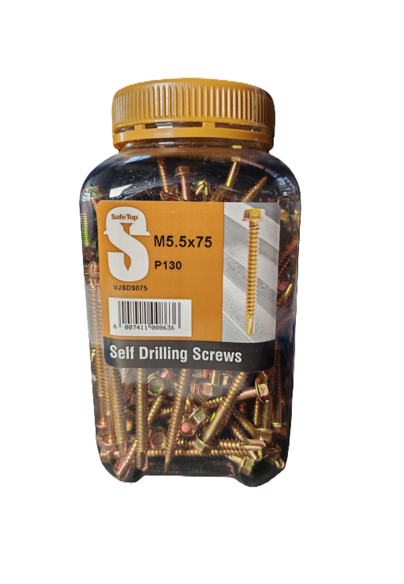 Safe Top Self Drill Screws M5.5X75 P130 Value Jar in Hardware Fasteners