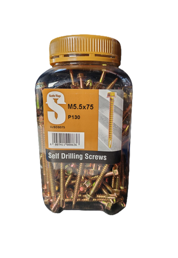 Safe Top Self Drill Screws M5.5X75 P130 Value Jar in Hardware Fasteners
