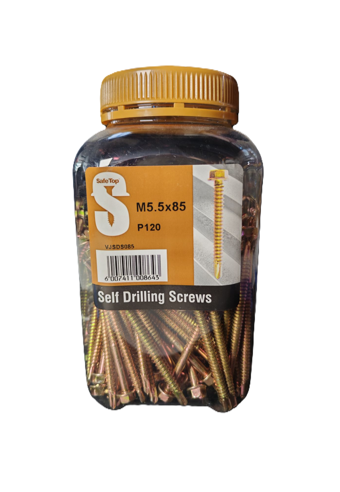 Safe Top Self Drill Screws M5.5X85 P120 Value Jar in Hardware Fasteners