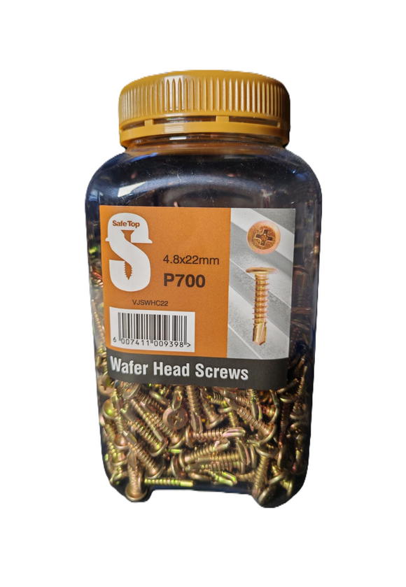 Safe Top Wafer Hd Screws Course 4.8X22mm P700 Value Jar in Hardware Fasteners