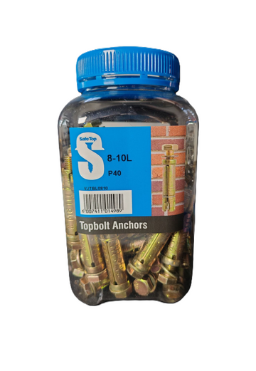 Safe Top Topbolts 8-10L P40 Value Jar in Hardware Fasteners