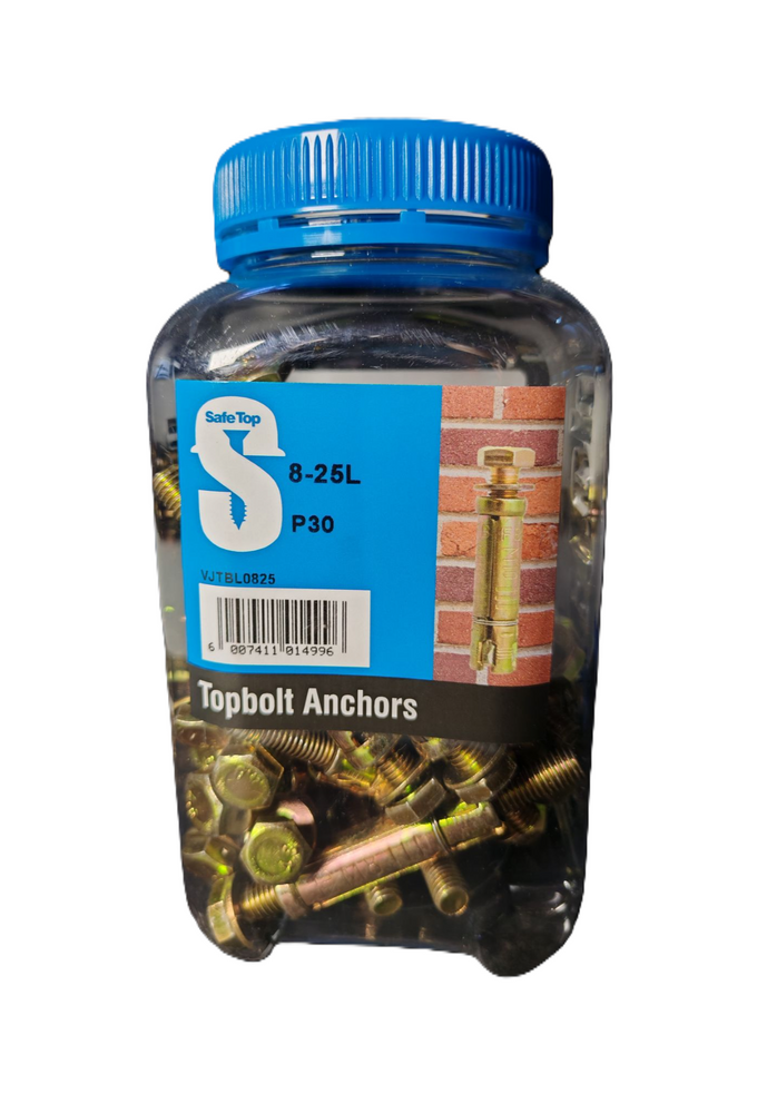 Safe Top Topbolts 8-25L P30 Value Jar in Hardware Fasteners