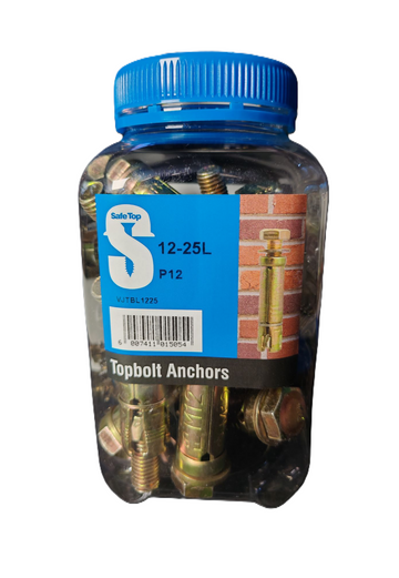 Safe Top Topbolts 12-25L P12 Value Jar in Hardware Fasteners