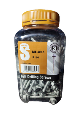Safe Top Self Drill Screws Class 3 M5.5X65 P110 Value Jar in Hardware Fasteners