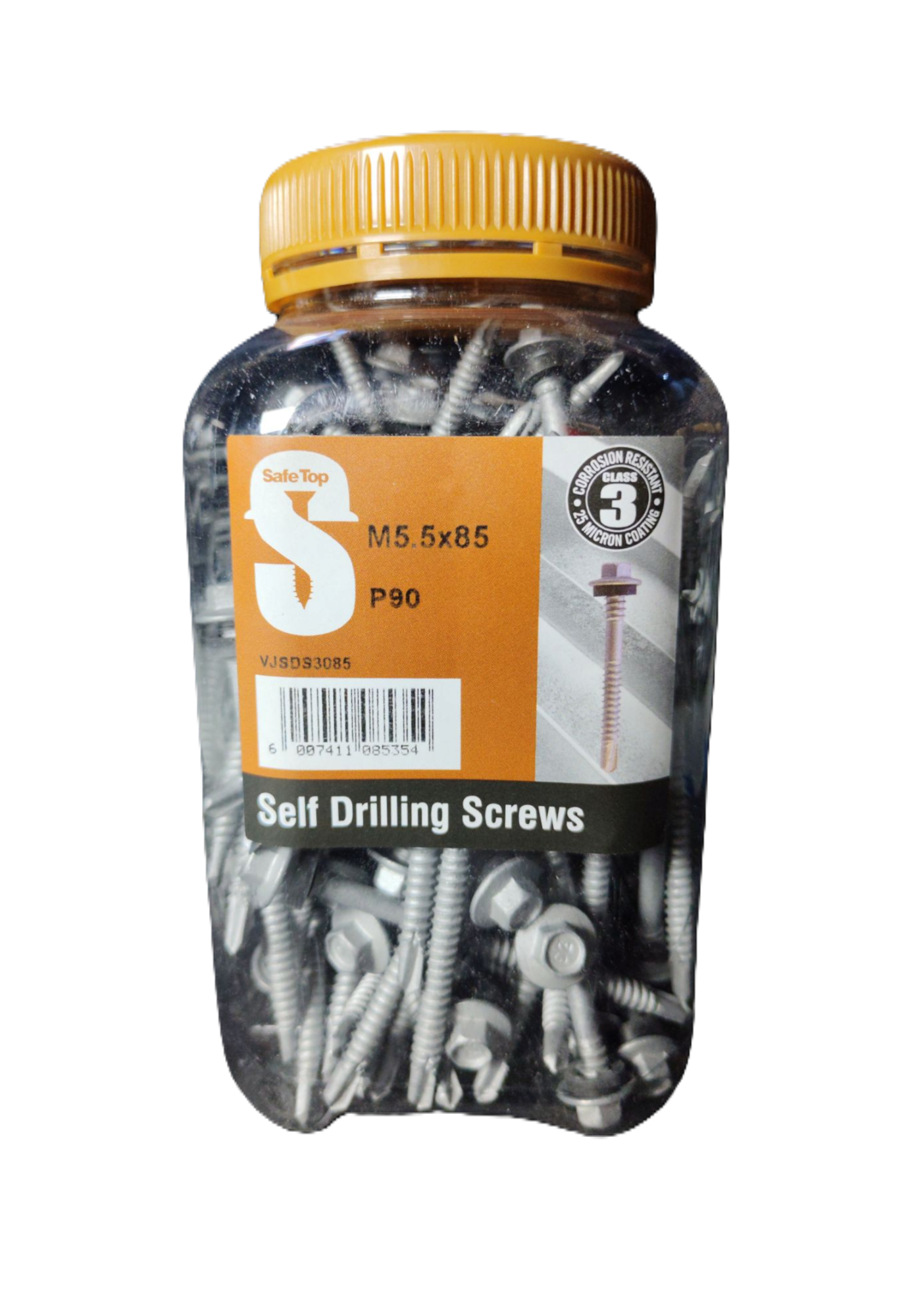 Safe Top Self Drill Screws Class 3 M5.5X85 P90 Value Jar in Hardware Fasteners