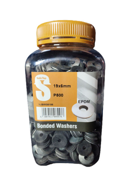 Safe Top Bonded Washer Epdm 19X6mm P500 Value Jar in Hardware Fasteners