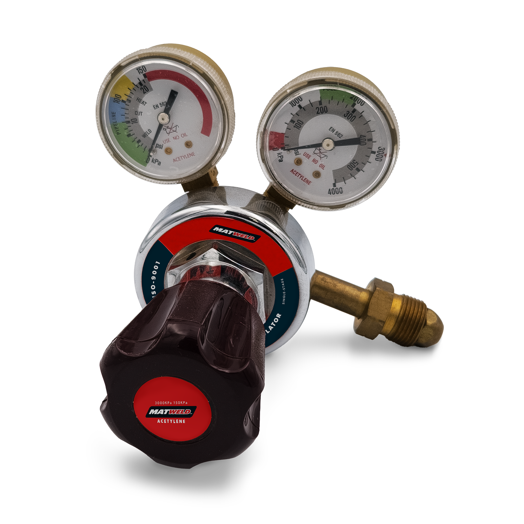 Matweld Regulator Acetylene Heavy Duty Single Stage MAT3340EN in Tools