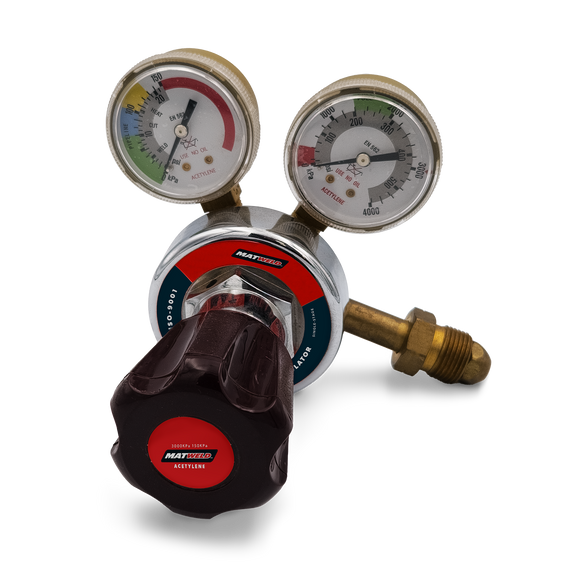 Matweld Regulator Acetylene Heavy Duty Single Stage MAT3340EN in Tools