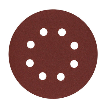 Fox Sanding Disc Velcro 8-H 125mm 5pk Fine FOX96870 in Tools