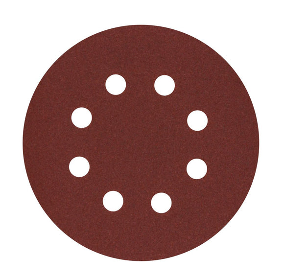 Fox Sanding Disc Velcro 8-H 125mm 5pk Fine FOX96870 in Tools