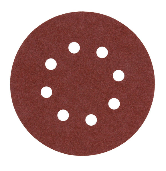 Fox Sanding Disc Velcro 8-H 125mm 5pk Med FOX96875 in Tools