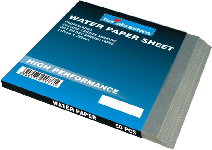 Fox Sanding Waterpaper Pro P 60 50pk FOX92900 in Paint