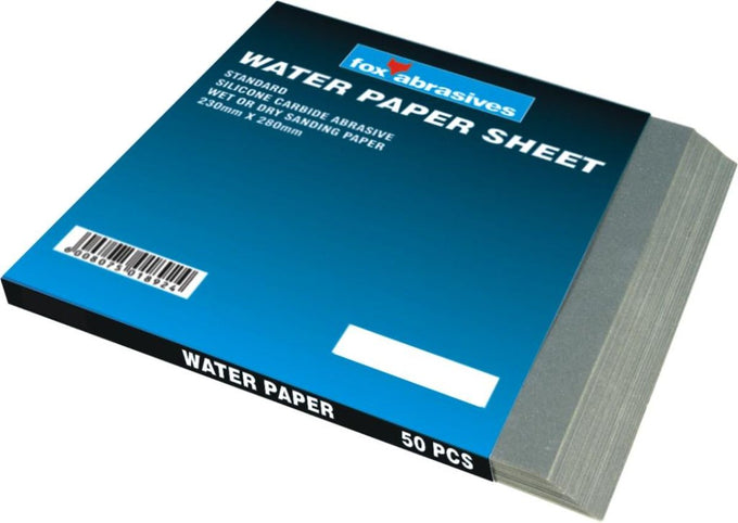Fox Sanding Waterpaper P 80 50pk FOX93300 in Paint