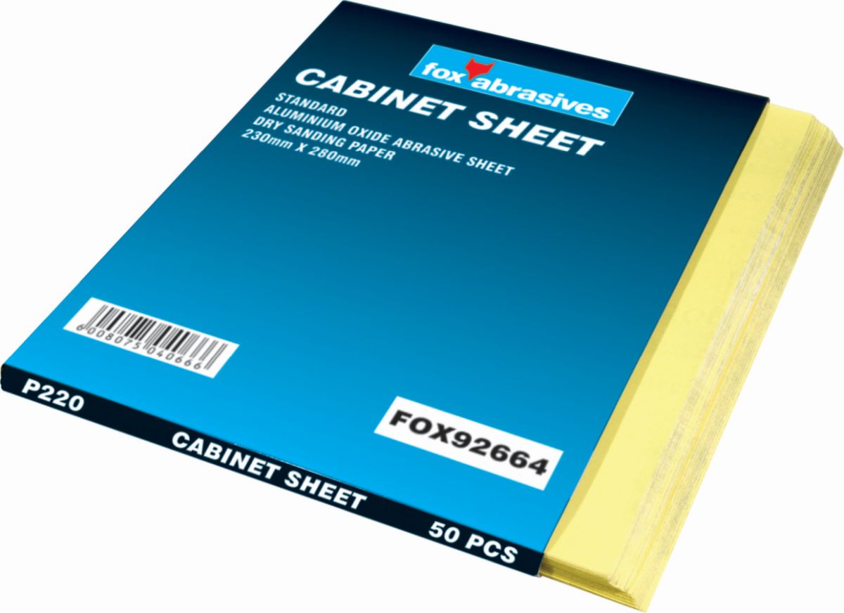 Fox Sanding Cabinet Paper P 40 50pk FOX92650 in Paint