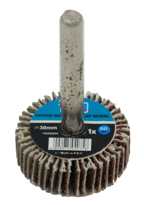 Fox Sanding Flap Wheel 30X10mm P60 FOX92040 in Tools