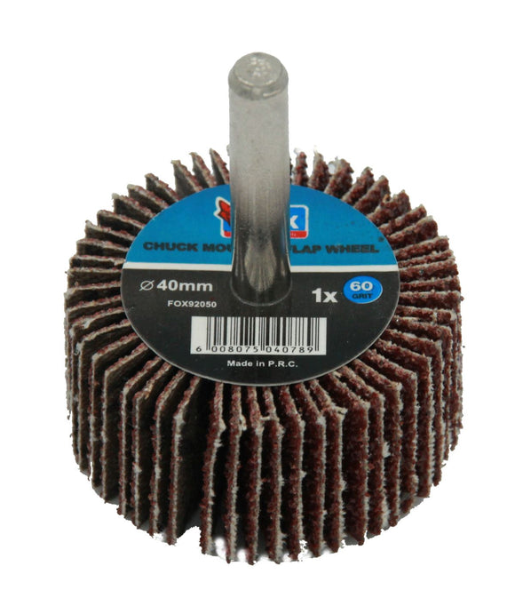 Fox Sanding Flap Wheel 40X20mm P60 FOX92050 in Tools