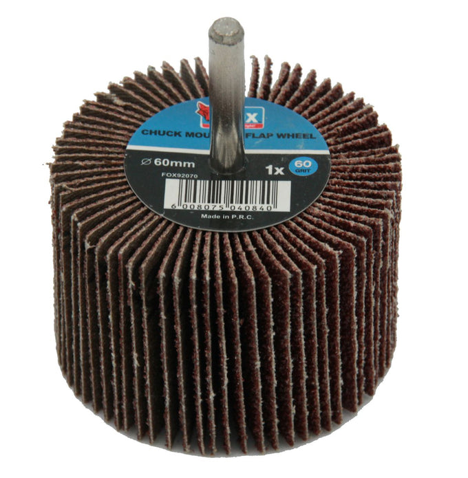 Fox Sanding Flap Wheel 60X40mm P60 FOX92070 in Tools