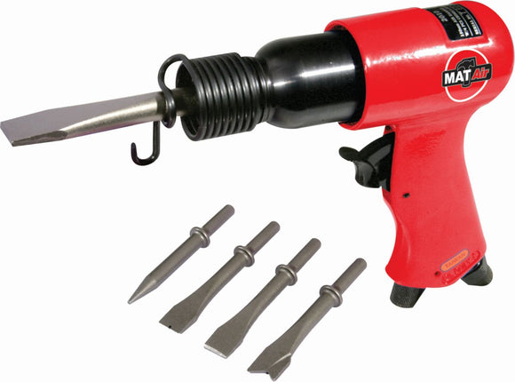 Matair Hammer 250mm with 4Pc Chisel Round AIR2025 in Tools