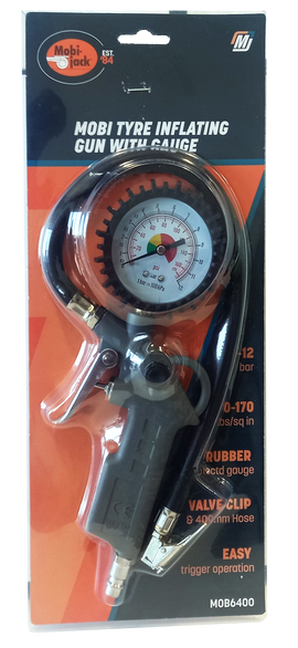 Mobi Tyre Inflating Gun With Gauge MOB6400 in Tools