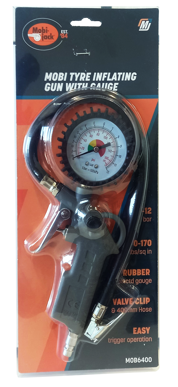 Mobi Tyre Inflating Gun With Gauge MOB6400 in Tools