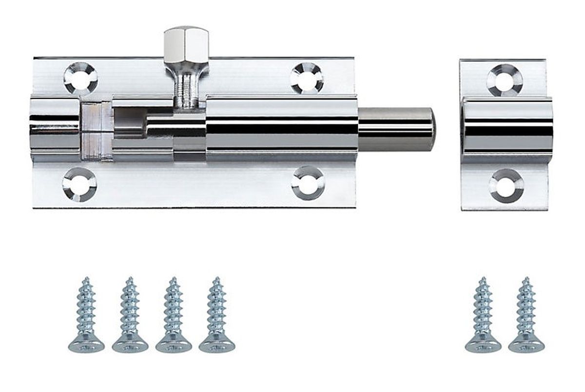 Fascor Barrel Bolt Straight CP 75mm FAS9350 in General Hardware