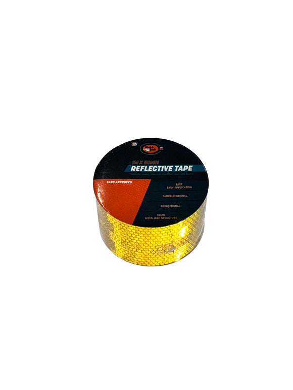 Mobi Reflective Tape 1M Yellow 50mm MOB7911 in Paint