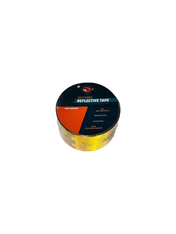 Mobi Reflective Tape 6M Yellow 50mm MOB7915 in Paint