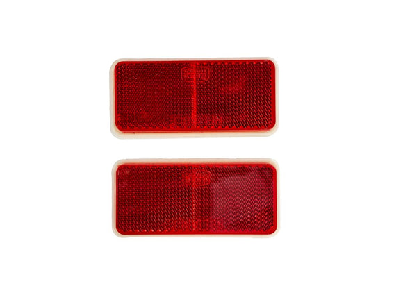 Mobi Oblong Reflector 90X40mm Red 2pk MOB7920 in Tools
