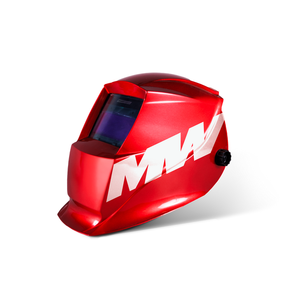 Matweld Welding Helmet Auto Darkening Adj Shiny Red HON3010 in Tools