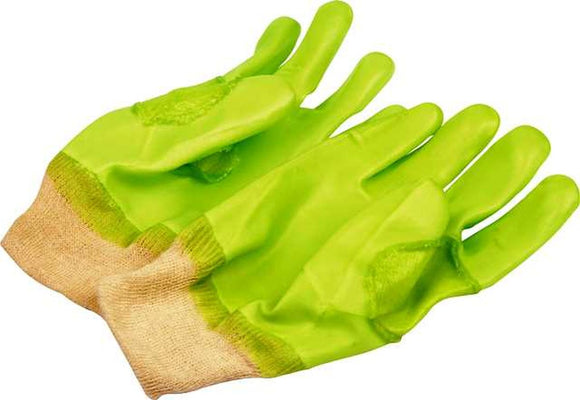 Glove PVC Knitted Cuff 27Cm COM0615 in Tools