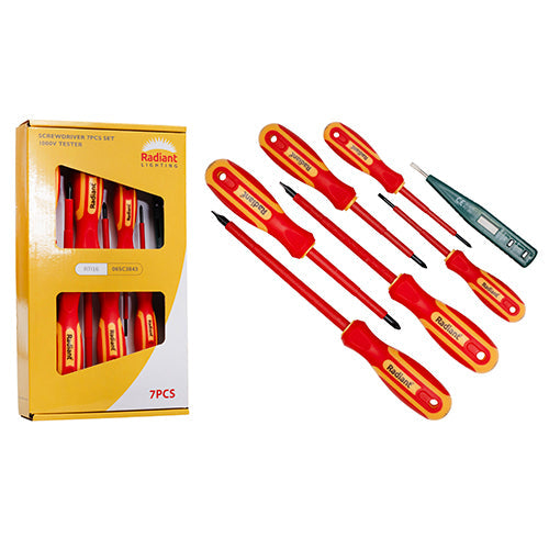 Radiant Screwdriver 7Pc Set Insulation & Tester 1000V in Tools,Hand Tools,Screwdrivers & Nut Drivers