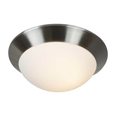 Radiant Bevel Ceiling Light Satin Chrome E27 1x60w in Electrical & Lighting,Lighting,Interior Lighting