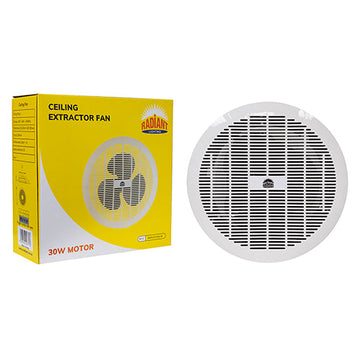 Radiant Extractor Fan Round Ceiling 305mm White 30W in Electrical & Lighting,Lighting,Extractor Fans
