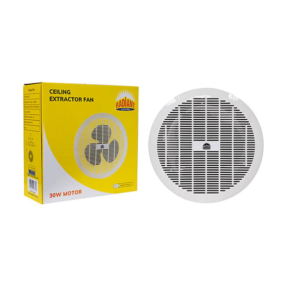 Radiant Extractor Fan Round Ceiling 305mm White 30W - image 01